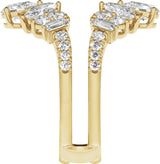 14K Yellow 2 CTW Lab-Grown Diamond Ring Guard