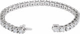 14K White 8 CTW Lab-Grown Diamond Line 7 1/4" Bracelet