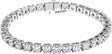 14K White 10 CTW Lab-Grown Diamond Line 7 1/4" Bracelet