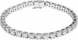 14K White 8 CTW Lab-Grown Diamond Line 7 1/4" Bracelet