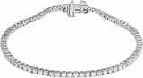 14K White 2 CTW Lab-Grown Diamond Line 7" Bracelet