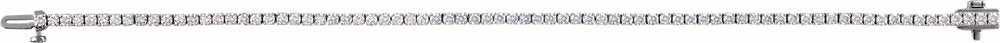 14K White 3 CTW Lab-Grown Diamond Line 7" Bracelet