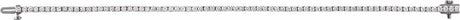 Sterling Silver 3 CTW Lab-Grown Diamond Line 7" Bracelet
