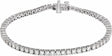 Sterling Silver 4 CTW Lab-Grown Diamond Line 7" Bracelet