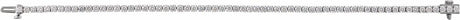 14K White Gold 4 CTW Lab-Grown Diamond Line 7" Bracelet