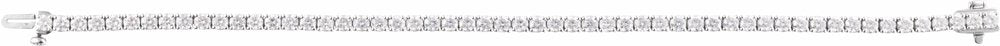 14K White 5 CTW Lab-Grown Diamond Line 7" Bracelet