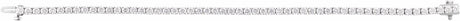 Sterling Silver 5 CTW Lab-Grown Diamond Line 7" Bracelet