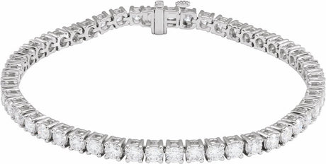 14K White 6 CTW Lab-Grown Diamond Line 7" Bracelet