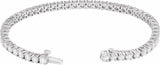 14K White 6 CTW Lab-Grown Diamond Line 7" Bracelet