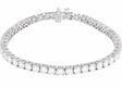 Sterling Silver 8 CTW Lab-Grown Diamond Line 7" Bracelet