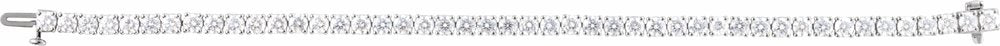 14K White 8 CTW Lab-Grown Diamond Line 7" Bracelet