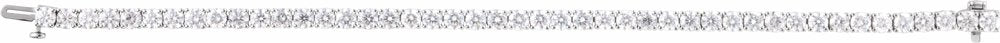 14K White Gold 9 CTW Lab-Grown Diamond Line 7" Bracelet
