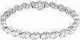 14K White 9 1/2 CTW Lab-Grown Diamond Line 7" Bracelet