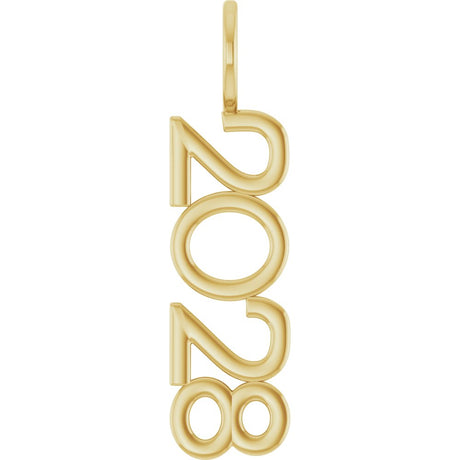 14K Yellow 2028 Year Pendant