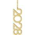 14K Yellow 2028 Year Pendant