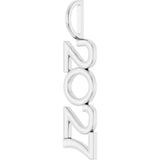 Sterling Silver 2027 Year Charm/Pendant