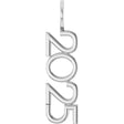 Sterling Silver 2025 Year Charm/Pendant