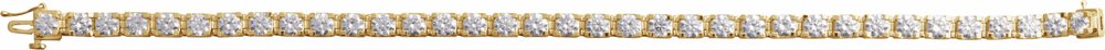 14K Yellow 8 CTW Lab-Grown Diamond Line 7 1/4" Bracelet