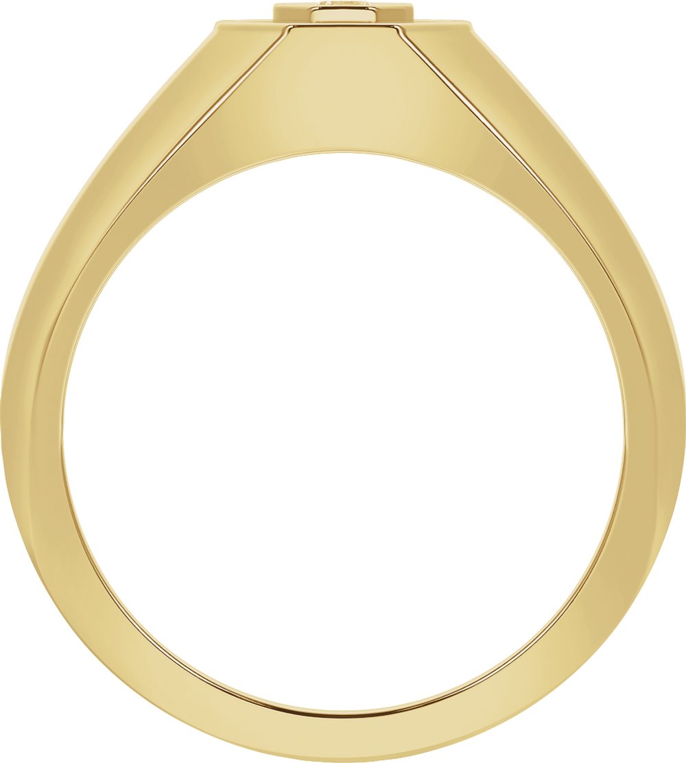 14K Yellow 1/5 CTW Lab-Grown Diamond Band