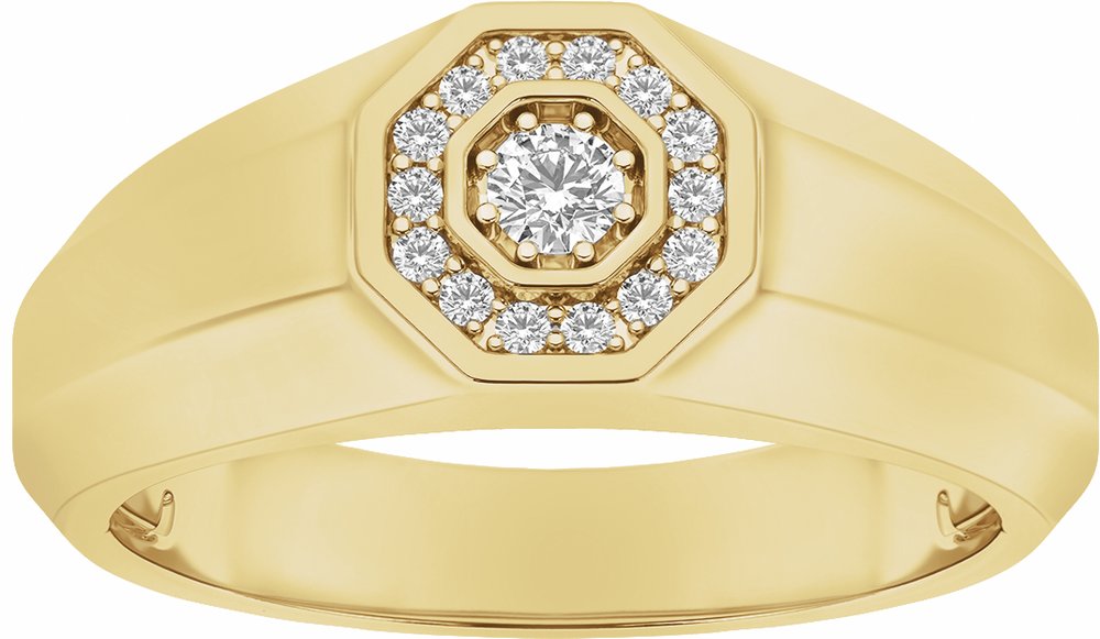 14K Yellow 1/5 CTW Lab-Grown Diamond Band