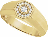 14K Yellow 1/5 CTW Lab-Grown Diamond Band