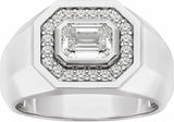 14K White 1 1/4 CTW Lab-Grown Diamond Band