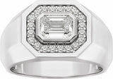 Platinum 1 1/4 CTW Lab-Grown Diamond Band