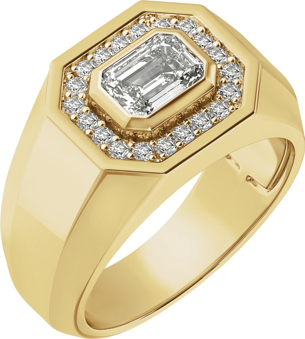 14K Yellow 1 1/4 CTW Lab-Grown Diamond Band