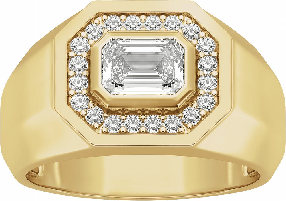 14K Yellow 1 1/4 CTW Lab-Grown Diamond Band