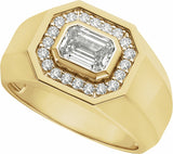 14K Yellow 1 1/4 CTW Lab-Grown Diamond Band