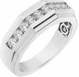 Platinum 1/2 CTW Lab-Grown Diamond Band