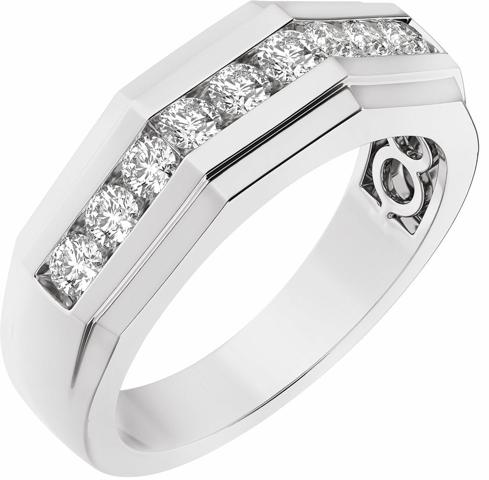 14K White 1/2 CTW Lab-Grown Diamond Band