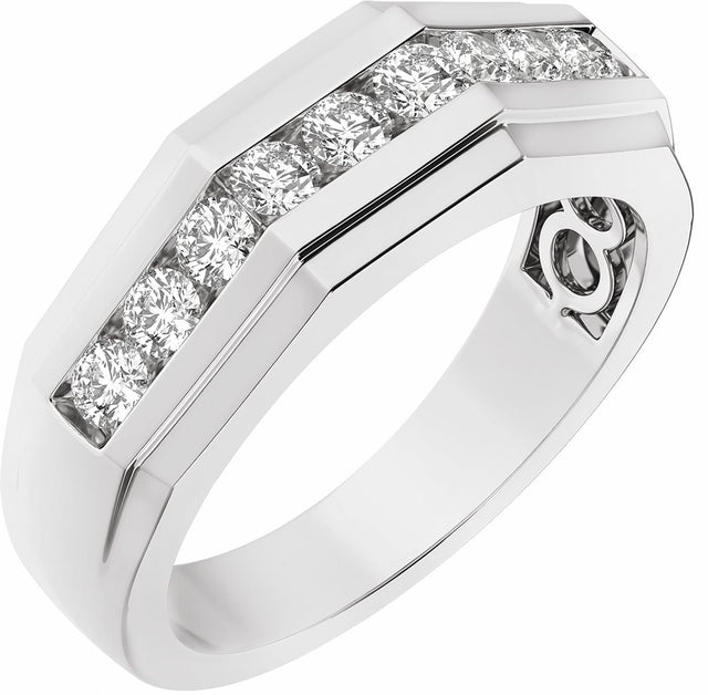 14K White 1/2 CTW Lab-Grown Diamond Band