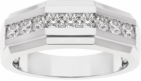 14K White 1/2 CTW Lab-Grown Diamond Band