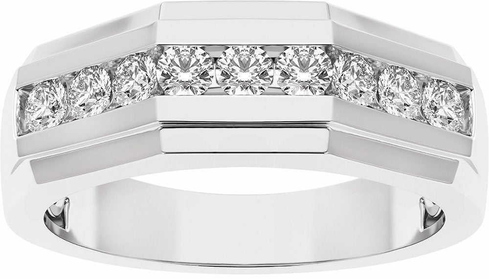 14K White 1/2 CTW Lab-Grown Diamond Band