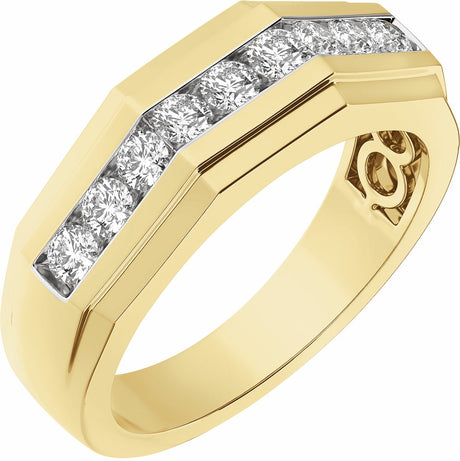 14K Yellow 1/2 CTW Lab-Grown Diamond Band