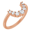 14K Rose Gold 1/3 CTW Natural Diamond Contour Band