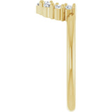 14K Yellow Gold 1/3 CTW Natural Diamond Contour Band