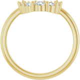 14K Yellow 1/3 CTW Natural Diamond Contour Band