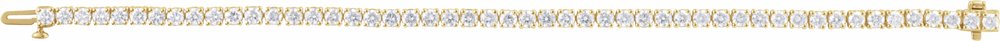 14K Yellow 6 CTW Lab-Grown Diamond Line 7" Bracelet