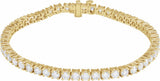 14K Yellow Gold Vermeil 6 CTW Lab-Grown Diamond Line 7" Bracelet