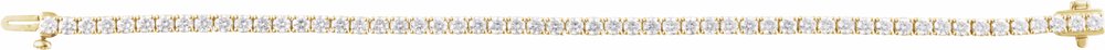 14K Yellow 5 CTW Lab-Grown Diamond Line 7" Bracelet