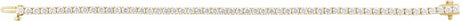 14K Yellow Gold 5 CTW Lab-Grown Diamond Line 7" Bracelet