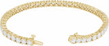 14K Yellow 8 CTW Lab-Grown Diamond Line 7" Bracelet