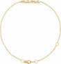 14K Yellow Gold Mama 6 1/2-7 1/2" Bracelet