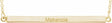 14K Yellow Gold Engravable Four-Sided Bar 18" Necklace
