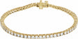 14K Yellow Gold 4 CTW Lab-Grown Diamond Line 7" Bracelet