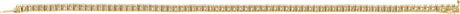 14K Yellow Gold 3 CTW Lab-Grown Diamond Line 7" Bracelet