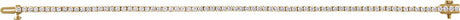 14K Yellow Gold Vermeil 3 CTW Lab-Grown Diamond Line 7" Bracelet