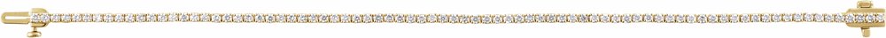 14K Yellow 2 CTW Lab-Grown Diamond Line 7" Bracelet